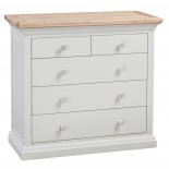 Cotswold Grey Painted 3 + 2 Chest of Drawers